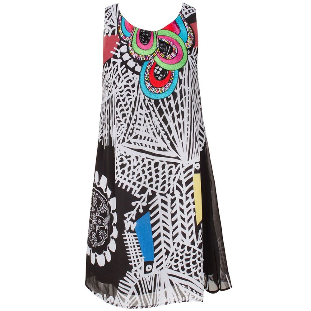 Desigual Robe By Lacroix Vest Rodill Shift Dress